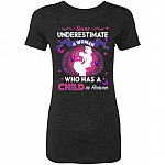 Never Underestimate A Woman, Vintage Black, Premium Ladies T-Shirt Never Underestimate A Woman, Vintage Black, Premium Ladies T-Shirt