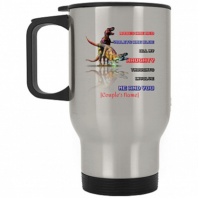 14 oz. Silver Travel Mug