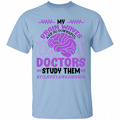 Brain Shirt, Light Blue, Unisex T-Shirt