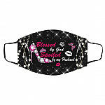 Blessed Mask, White, Cloth Face Cover – Medium/Large