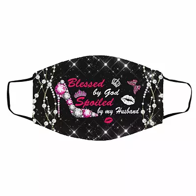 Blessed Mask, White, Cloth Face Cover – Medium/Large