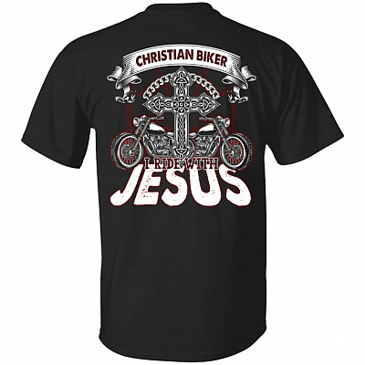 Christian Biker, Black, Unisex T-Shirt
