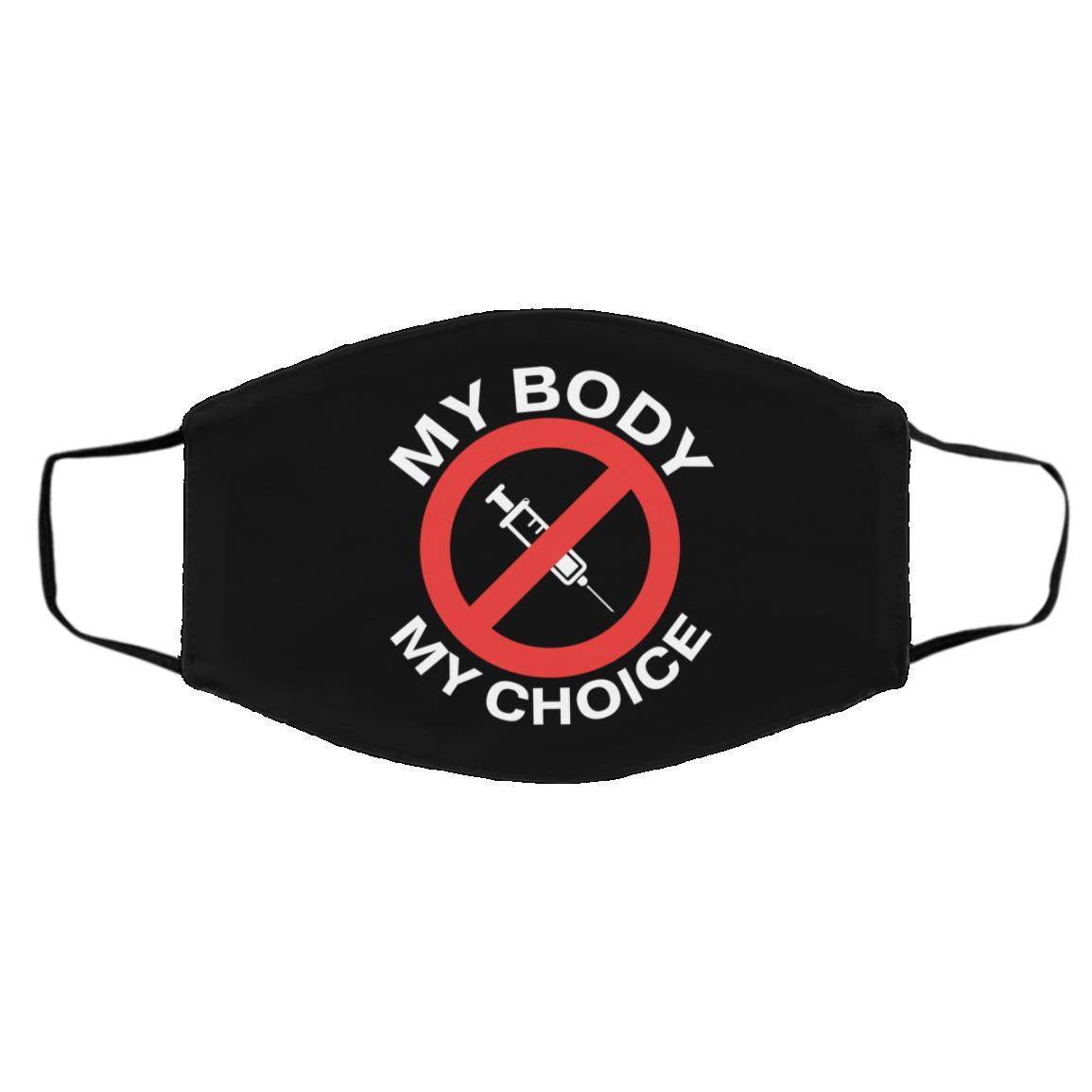 my body mask, Black, Cloth Face Cover – Medium/Large