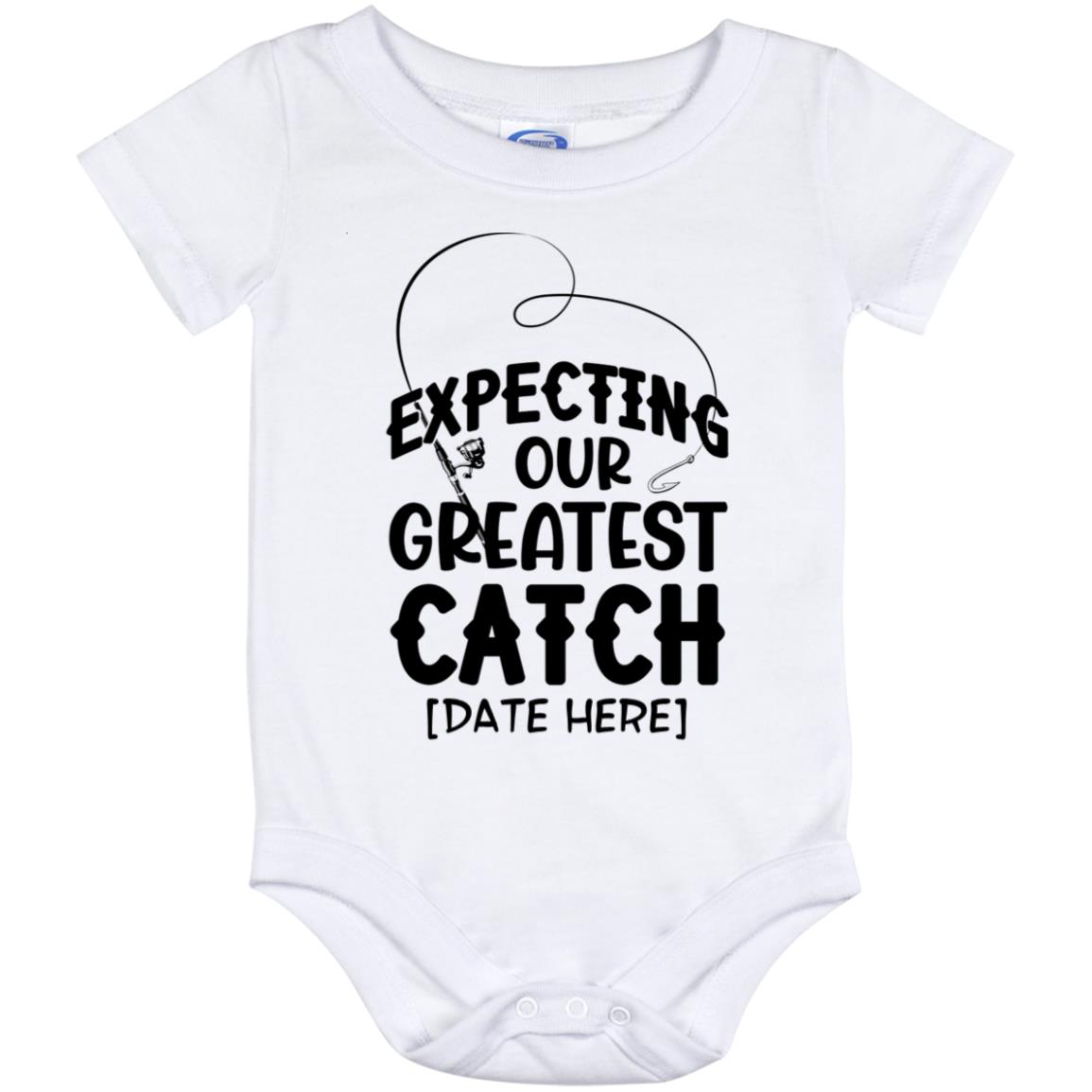 Personalized Great, White, Baby Onesie - 12 Month
