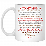 Personalized Mom Life Has Been Different Ceramic Coffee Mug-Beer Stein-Water Bottle-Color Changing Mug, White, 11 oz. White Mug