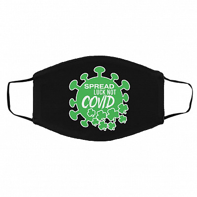 covid, Black, Cloth Face Cover – Medium/Large