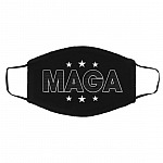 MAGA Make America Great Again Mask, Black, Cloth Face Cover – Medium/Large