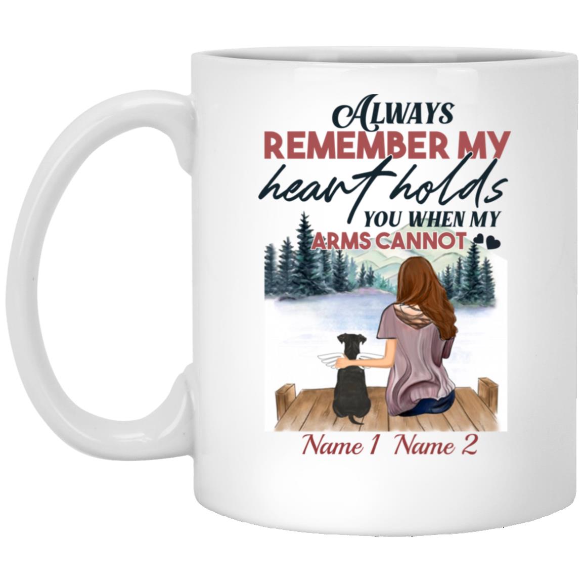 Personalized Loss of Dog, White, 11 oz. White Mug