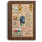 My Husband My Angel Framed Canvas - When God Was Making Husbands Unframed Poster, White, 0.75'' Framed Canvas