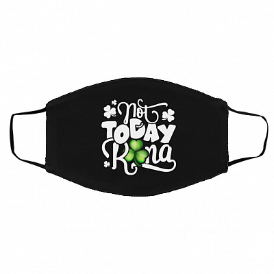 Rona Mask, Black, Cloth Face Cover – Medium/Large