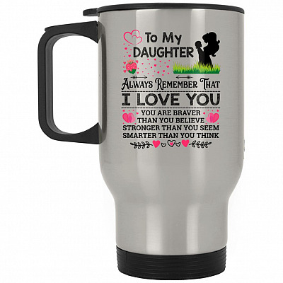 14 oz. Silver Travel Mug