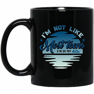 11 oz. Black Mug