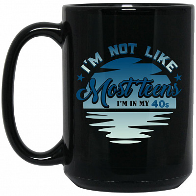 15 oz. Black Mug