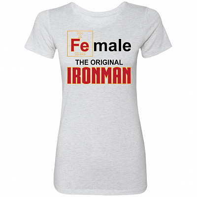 Female Shirt, Heather White, Premium Ladies T-Shirt
