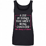 A List Of Things That, Black, Ladies Tank Top