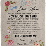 Personalized Love, White, Cozy Plush Fleece Blanket - 50x60 Personalized Love, White, Cozy Plush Fleece Blanket - 50x60