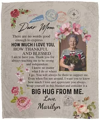 Personalized Custom Photo, White, Cozy Plush Fleece Blanket - 50x60