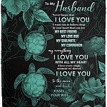 husband blanket, White, Cozy Plush Fleece Blanket - 50x60