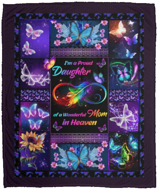 Daughter Blanket, White, Cozy Plush Fleece Blanket - 50x60