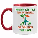 Fails Turn Up The Music, White/Red, 11 oz. Accent Mug