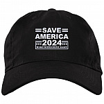 Trump 2024 Save America Make Votes Count Again - Biden Not My President Pro Trump Twill Cap - High-Profile Snapback Hat, Black, Brushed Twill Dad Cap