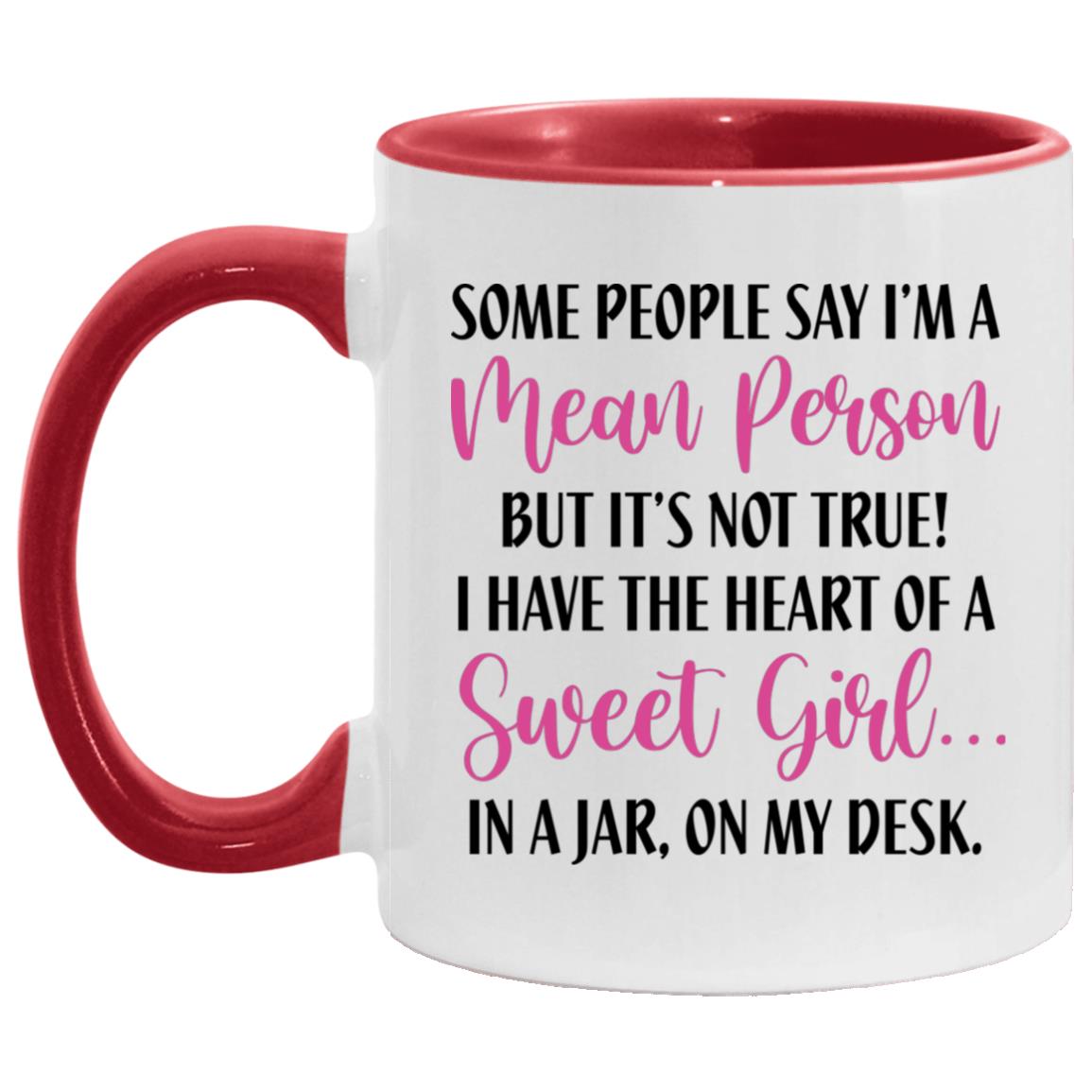 Heart Accent Mug, White/Red, 11 oz. Accent Mug Heart Accent Mug, White/Red, 11 oz. Accent Mug