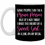 XP8434 11 oz. White Mug, Black, 11 oz. White Mug