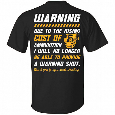 Warning Due To The Rising, Black, Unisex T-Shirt