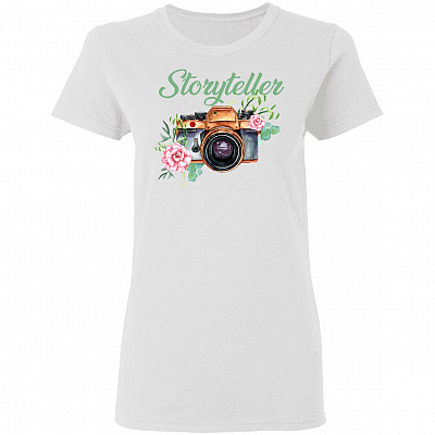 Storyteller Sleeve Shirt, White, Ladies T-Shirt