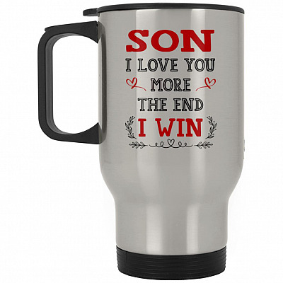 14 oz. Silver Travel Mug