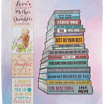 From Mom To My Daughter Blanket, White, Cozy Plush Fleece Blanket - 50x60