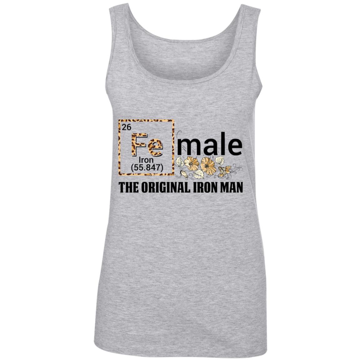 Female The Original Iron Strong Tank, Heather Grey, Ladies Tank Top