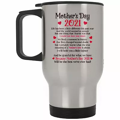 14 oz. Silver Travel Mug