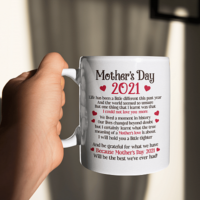 Alternative view of Mother's Day 2021 Quarantine Life Has Been A Little Different This Past Year Lockdown Ceramic Coffee Mug