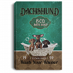 Dachshund And Co Bath Soap Established 1959 Framed Canvas Prints - Wash Your Wiener Unframed Poster, White, 0.75'' Framed Canvas Dachshund And Co Bath Soap Established 1959 Framed Canvas Prints - Wash Your Wiener Unframed Poster, White, 0.75'' Framed Canvas