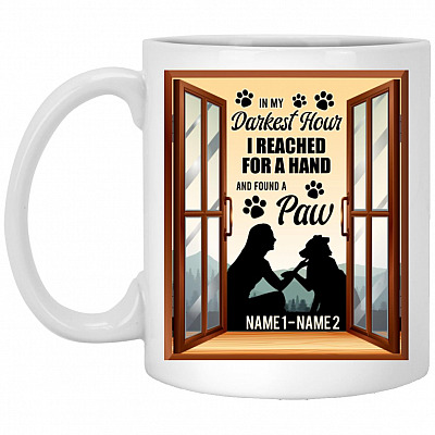 Personalized Dog, White, 11 oz. White Mug