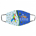 autism mask, White, Cloth Face Cover – Medium/Large