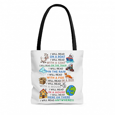 I Will Read On A Boat I Will Read Anywhere Tote Bag - Shoulder Bag - Reusable Grocery Shopping Bag