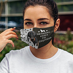 5VT. Dachshund Kisses Fix mask mockup