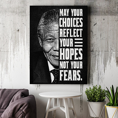 Alternative view of May Your Choices Reflect Your Hopes Not Your Fear Gallery Wrapped Canvas Prints-Poster-Home Decor Wall Art