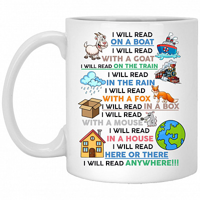Read Mug, White, 11 oz. White Mug