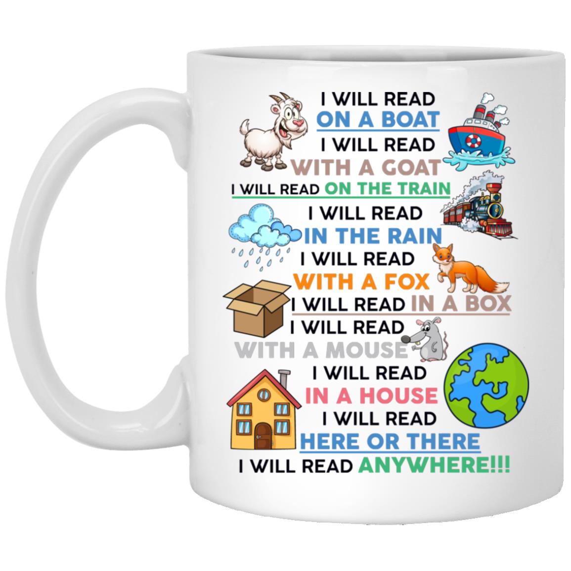 Read Mug, White, 11 oz. White Mug