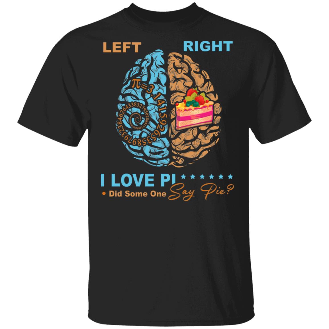 I Love Pi shirt, Black, Unisex T-Shirt