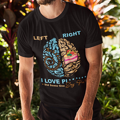 Alternative view of I Love Pi Did Someone Pie T-Shirt - Funny Pi Day Shirt