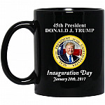 XP8434 11 oz. White Mug, Black, 11 oz. Black Mug