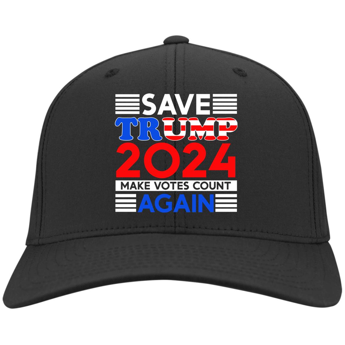 Save Trump Mask, Black, Twill Cap