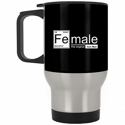 14 oz. Silver Travel Mug