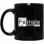 Female The Mug, Black, 11 oz. Black Mug