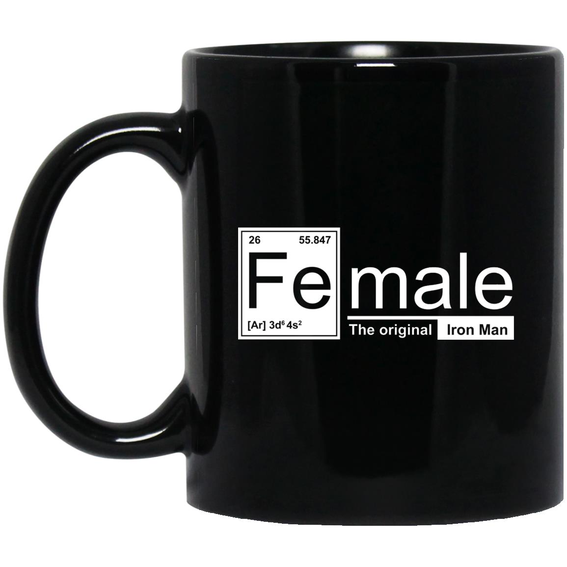 Female The Mug, Black, 11 oz. Black Mug