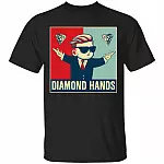 Diamond Hands Tshirt, Black, Unisex T-Shirt